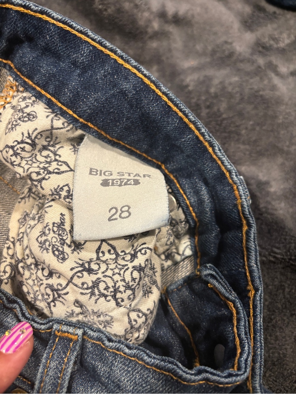 Big Star Envy Blue Denim skinny jeans size 28 - Picture 8 of 9